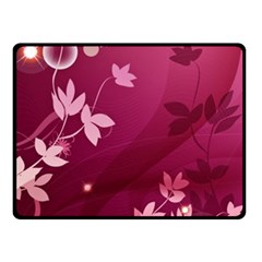 Pink Flower Art Double Sided Fleece Blanket (Small) from ArtsNow.com 45 x34  Blanket Back