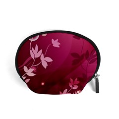 Pink Flower Art Accessory Pouch (Small) from ArtsNow.com Front