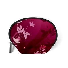 Pink Flower Art Accessory Pouch (Small) from ArtsNow.com Back