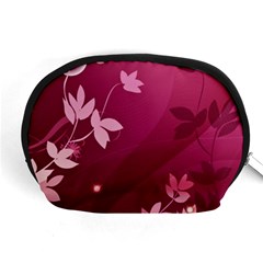 Pink Flower Art Accessory Pouch (Medium) from ArtsNow.com Front