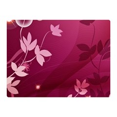 Pink Flower Art Double Sided Flano Blanket (Mini) from ArtsNow.com 35 x27  Blanket Front