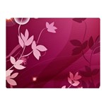 Pink Flower Art Double Sided Flano Blanket (Mini)