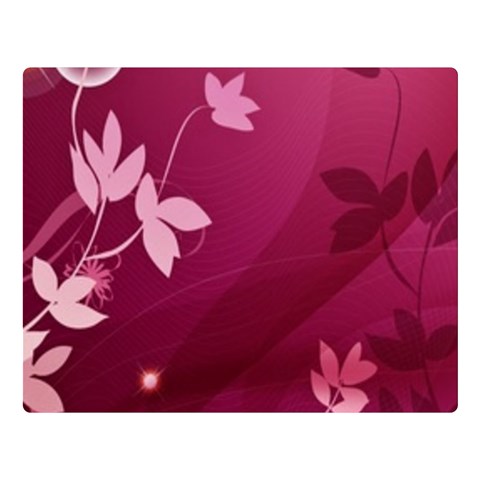 Pink Flower Art Double Sided Flano Blanket (Large) from ArtsNow.com 80 x60  Blanket Front