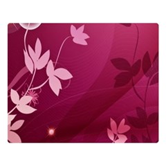 Pink Flower Art Double Sided Flano Blanket (Large) from ArtsNow.com Blanket Back