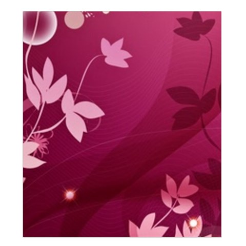 Pink Flower Art Duvet Cover (King Size) from ArtsNow.com Duvet Quilt