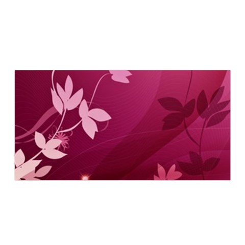 Pink Flower Art Satin Wrap from ArtsNow.com Front