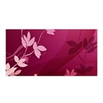 Pink Flower Art Satin Wrap