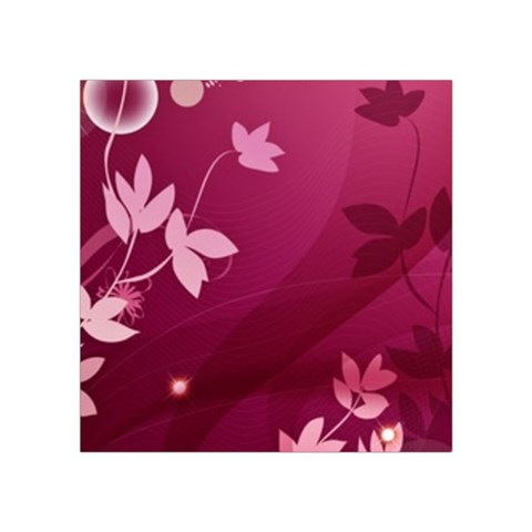 Pink Flower Art Square Tapestry (Small) from ArtsNow.com Front