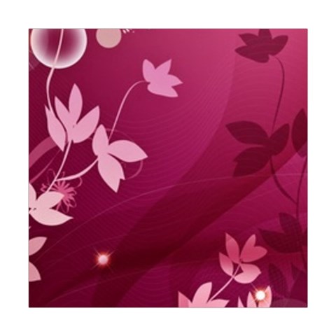 Pink Flower Art Square Tapestry (Large) from ArtsNow.com Front