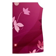 Pink Flower Art Women s Button Up Vest from ArtsNow.com Front Left