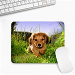 Puppy In Grass Small Mousepad