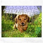 Puppy In Grass Jigsaw Puzzle (Rectangular)