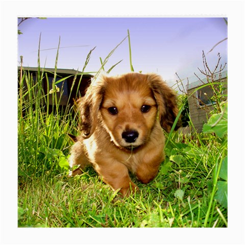 Puppy In Grass Medium Glasses Cloth (2 Sides) from ArtsNow.com Front