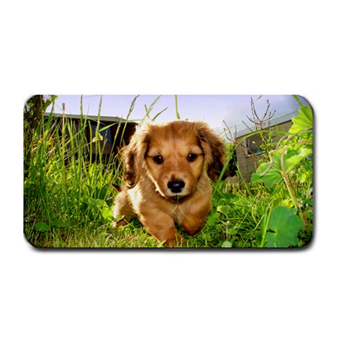 Puppy In Grass Medium Bar Mat from ArtsNow.com 16 x8.5  Bar Mat