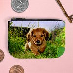 Puppy In Grass Mini Coin Purse