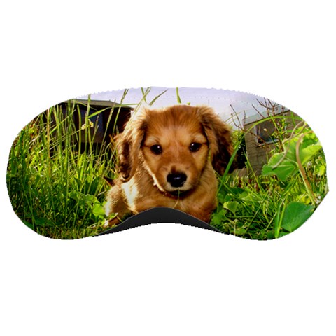 Puppy In Grass Sleeping Mask from ArtsNow.com Front