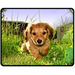 Puppy In Grass Fleece Blanket (Medium)