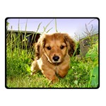 Puppy In Grass Fleece Blanket (Small)