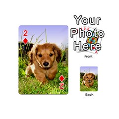 Puppy In Grass Playing Cards 54 (Mini) from ArtsNow.com Front - Diamond2