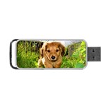 Puppy In Grass Portable USB Flash (One Side)