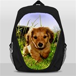 Puppy In Grass Backpack Bag