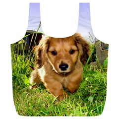 Puppy In Grass Full Print Recycle Bag (XL) from ArtsNow.com Front