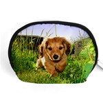 Puppy In Grass Accessory Pouch (Medium)