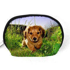 Puppy In Grass Accessory Pouch (Medium) from ArtsNow.com Back