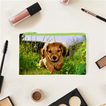 Puppy In Grass Cosmetic Bag (XS)