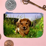 Puppy In Grass Large Coin Purse