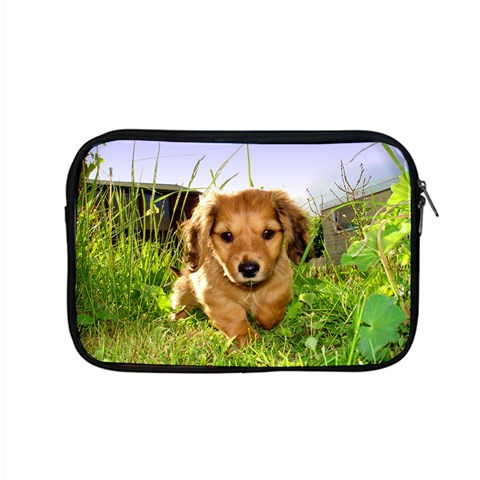 Puppy In Grass Apple MacBook Pro 15  Zipper Case from ArtsNow.com Front