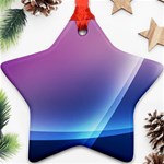 Purple Blue Wave Ornament (Star)