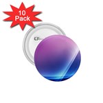 Purple Blue Wave 1.75  Button (10 pack) 