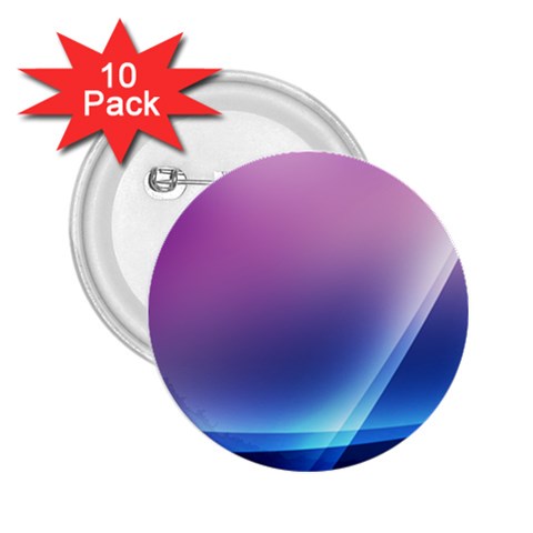Purple Blue Wave 2.25  Button (10 pack) from ArtsNow.com Front