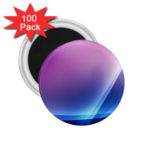 Purple Blue Wave 2.25  Magnet (100 pack)  from ArtsNow.com Front