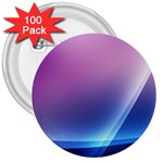 Purple Blue Wave 3  Button (100 pack)