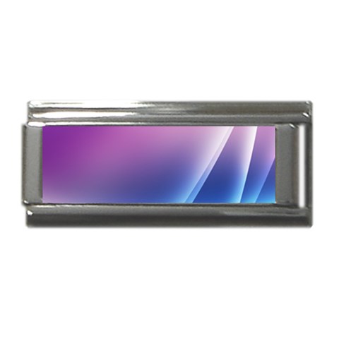 Purple Blue Wave Superlink Italian Charm (9mm) from ArtsNow.com Front