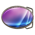 Purple Blue Wave Belt Buckle