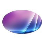 Purple Blue Wave Magnet (Oval)