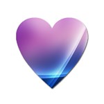 Purple Blue Wave Magnet (Heart)