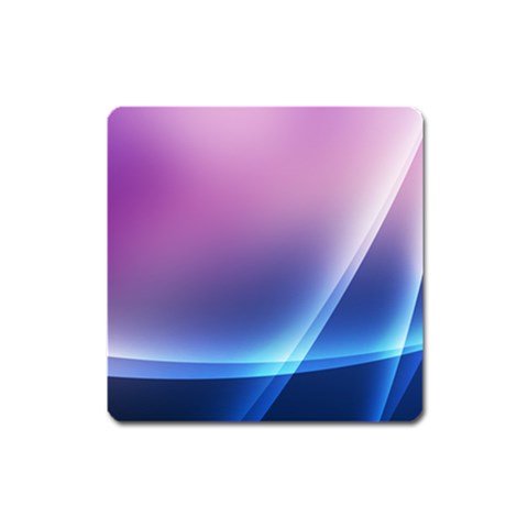 Purple Blue Wave Magnet (Square) from ArtsNow.com Front
