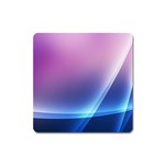 Purple Blue Wave Magnet (Square)