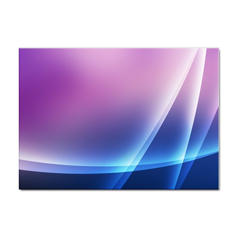Purple Blue Wave Sticker A4 (10 pack) from ArtsNow.com Front