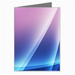 Purple Blue Wave Greeting Card