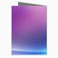 Purple Blue Wave Greeting Card from ArtsNow.com Right