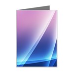 Purple Blue Wave Mini Greeting Card