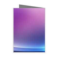 Purple Blue Wave Mini Greeting Card from ArtsNow.com Right