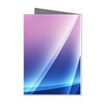 Purple Blue Wave Mini Greeting Cards (Pkg of 8)