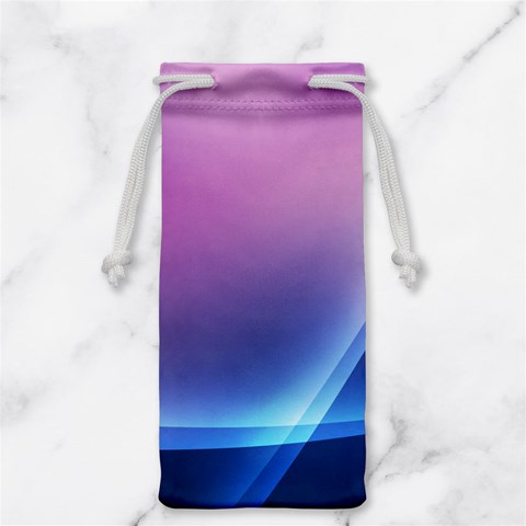 Purple Blue Wave Jewelry Bag from ArtsNow.com Front