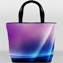 Purple Blue Wave Bucket Bag from ArtsNow.com Front